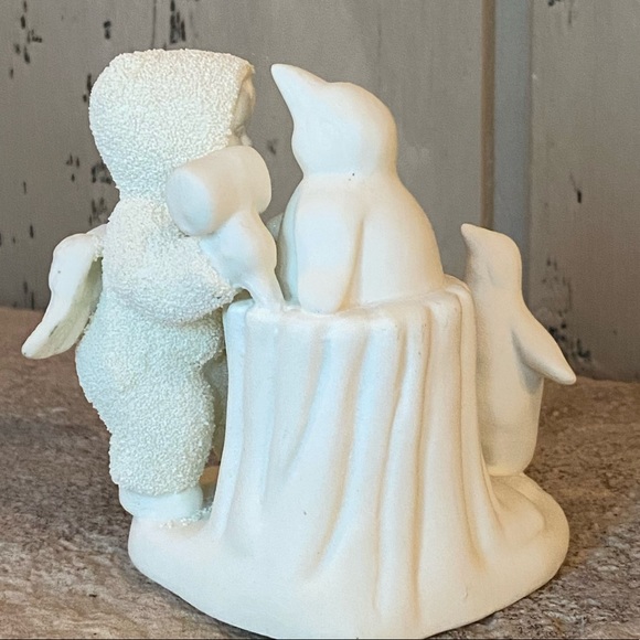 3/$25: Bundle savings 🎄 Ceramic Ornament. Child carving ice penguins. - Picture 4 of 4